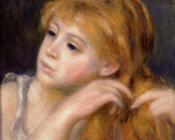 皮埃尔 奥古斯特 雷诺阿 : Head of a Young Woman